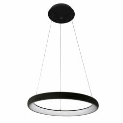 Italux Lustra moderna neagra circulara cu led Alessia d51 (5280-840RP-BK-4)