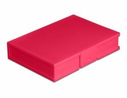 Delock 3.5 HDD piros védő doboz (18374)