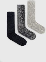 Abercrombie & Fitch zokni 3 db sötétkék, férfi - sötétkék Univerzális méret