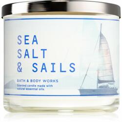 Bath & Body Works Sea Salt & Sails lumânare parfumată 411 g
