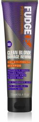 Fudge Clean Blonde Damage Rewind sampon tonifiant cu violete pentru parul blond cu suvite 250 ml