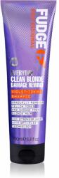Fudge Everyday Clean Blonde Damage Rewind Shampoo sampon delicat pentru utilizarea de zi cu zi pentru parul blond cu suvite 250 ml