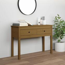 vidaXL Masă consolă, maro miere, 100x35x75 cm, lemn masiv de pin (814617)