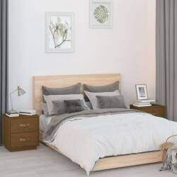 vidaXL Noptiere, 2 buc. , maro miere, 40x34x45 cm, lemn masiv de pin (818332)