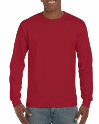 Gildan Uniszex póló Gildan GI2400 Ultra Cotton Felnőtt Hosszú Ujjú póló -XL, Cardinal Red