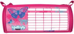 Lizzy Card Penar oval Lizzy Card Pink Butterfly - Cu program (22952557) Penar