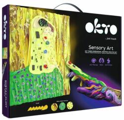 OKTO Sensory Art: Set de plastilină pentru realizarea imaginilor, Gustav Klimt - Sărutul (10006)