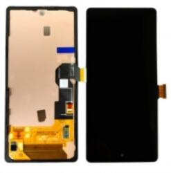 Google Pixel 6a előlap keret, lcd kijelző érintőpanellel fekete gyári