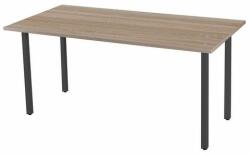 Viva Standard irodai asztal, 180 x 80 x 75 cm, egyenes kivitel, antracit lábakkal, sonoma tölgy