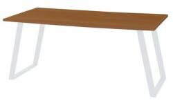 Viva Shape irodai asztal, 180 x 80 x 75 cm, egyenes kivitel, fehér lábakkal, bükk