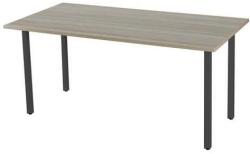 Viva Standard irodai asztal, 180 x 80 x 75 cm, egyenes kivitel, antracit lábakkal, osztriga tölgy
