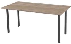 Viva Standard irodai asztal, 120 x 80 x 75 cm, egyenes kivitel, antracit lábakkal, sonoma tölgy