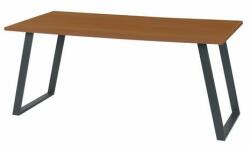 Viva Shape irodai asztal, 160 x 80 x 75 cm, egyenes kivitel, antracit lábakkal, bükk