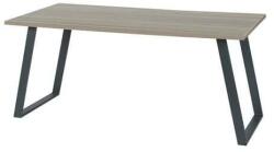 Viva Shape irodai asztal, 120 x 80 x 75 cm, egyenes kivitel, antracit lábakkal, osztriga tölgy