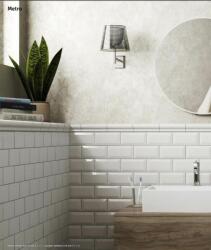 SPANYOL 7, 5x15 Equipe Fehér fényes metró csempe