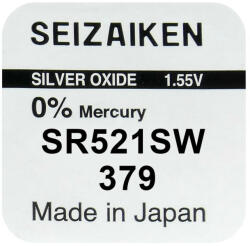 Seiko 379 / SR521SW Ezüst-Oxid Gombelem