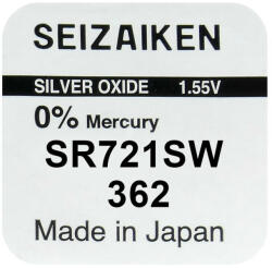 Seiko 362 / SR721SW Ezüst-Oxid Gombelem