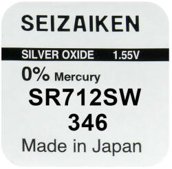 Seiko 346 / SR712SW Ezüst-Oxid Gombelem