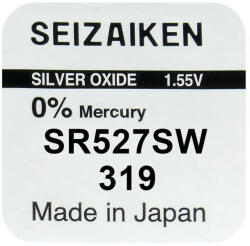 Seiko 319 / SR527SW Ezüst-Oxid Gombelem