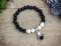 R. M. ékszer Fekete angyal vegyes ásvány karkötő (18638RM18)