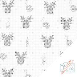  PontPöttyöző - Rudolf háttér Méret: 50x50cm, Keretezés: Keret nélkül (csak a vászon), Szín: Kék