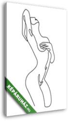  Vászonkép: Meztelen női alak 2. (vonalrajz, line art)(105x145 cm)