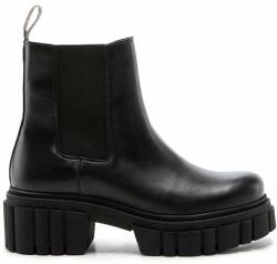 Charles Footwear bőr bokacsizma fekete, női, platformos - fekete Női 38 - answear - 31 990 Ft