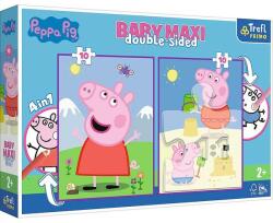 Trefl Peppa vidám napja kétoldalas maxi puzzle színezővel 2x10 db-os (43001)