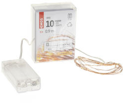 EMOS 10 LED 0,9 m - meleg fehér (D3AW06)