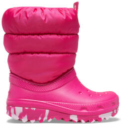Crocs Cizme Crocs Toddler Classic Neo Puff Boot Roz - Candy Pink 25-26 EU - C9 US