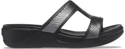 Crocs Papuci Crocs Monterey Metallic Slip-On Wedge Negru - Black 39-40 EU - W9 US