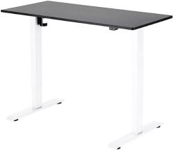 Liftor Up, 118x60x1, 8 cm, Fehér/Fekete, állítható magasságú asztal