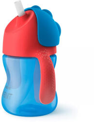 Philips Avent Bendy Szívószálas itató pohár, 9h+ (SCF796/01) kék-piros