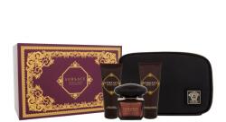 Versace Crystal Noir SET: edt 90ml + tusfürdő gél 100ml + Testápoló 100ml + Kozmetikai Táska női parfüm