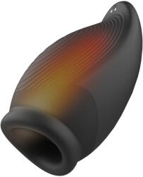 DreamToys Ramrod Heating Squeezable Vibrating Stroker Black