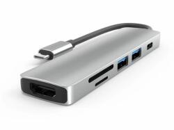 Thunder Germany Thunder HBC-116, USB-C átalakító 6in1 + gyorstöltés (55W) (705-CX06A)
