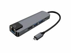 Thunder Germany Thunder HBC-105, USB-C átalakító 5in1 + gyorstöltés (87W) (704-CX05)
