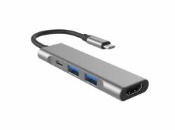 Thunder Germany Thunder HBC-104, USB-C átalakító 4in1 + gyorstöltés (65W) (703-CX04)