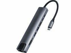 Thunder Germany Thunder HBC-108, USB-C átalakító 8in1 + gyorstöltés (87W) (708-CX08)