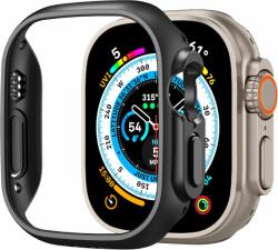 Okosóra védő tok - APPLE WATCH ULTRA 1 / 2 (49 MM) - SPIGEN THIN FIT fekete szilikon védőtok - tokgalaxis