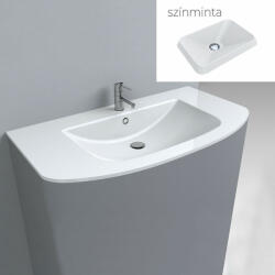 LunArt Dea 1000 beépíthető mosdó, túlfolyóval és csapfurattal, matt fehér 5999123011343 (5999123011343)
