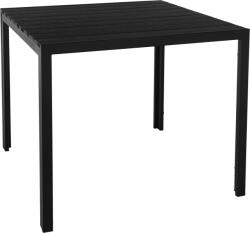 TEMPO KONDELA Kerti asztal, 90 cm, fekete, ABELO