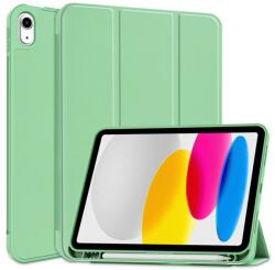 Tech-Protect Apple iPad 10.9 (2022) tablet tok (Smart Case) on/off funkcióval, Apple Pencil tartóval - Tech-Protect - matcha green (ECO csomagolás) - bluedigital