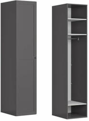 BRW Гардероб flex 50 / 66 / 240 см графит - тесен модел за ниша (f57-szafa_zestaw_86-gf)