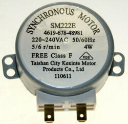 Forgótányér-motor 4W Whirlpool 481067848981 SM222E mikrohullámú sütőhöz