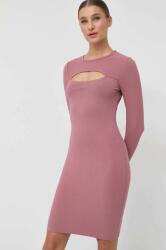 GUESS ruha LANA rózsaszín, mini, testhezálló, WBBK86 KB9E2 - rózsaszín S
