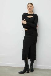 Gestuz ruha fekete, maxi, harang alakú - fekete 36 - answear - 33 990 Ft