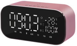 AKAI ABTS-S2GD radio Clock Digital Pink (ABTS-S2GD) - pcone