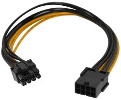 Makki Кабел Makki MAKKI-CABLE-PCIE8-EXTENSION-30cm, от PCIe 8pin(м) към PCIe 8pin(ж), 30см, подходящ за добив на криптовалути (MAKKI-CABLE-PCIE8-EXTENSION-30)