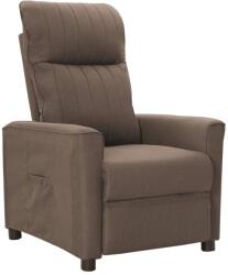 vidaXL Fotoliu rabatabil, gri taupe, material textil (342261)